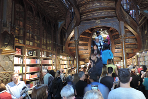 Inside Livraria Lello