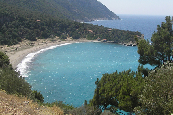 Megalo Seitani beach on the island of Samos