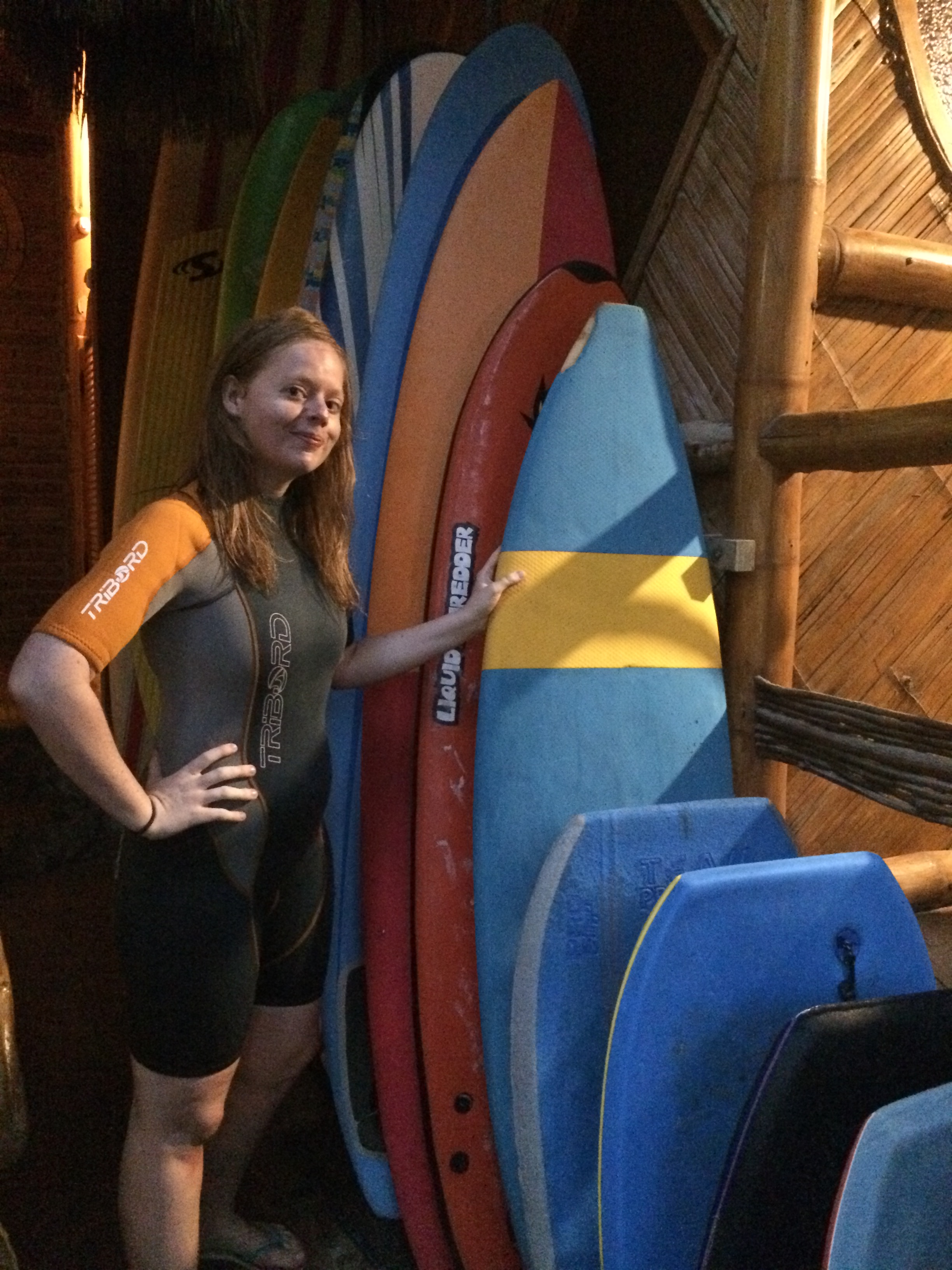 Me on the coast at Montanita during a surf lesson