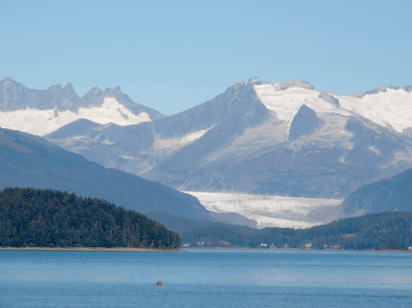 The Mendenhall Glacier in Juneau