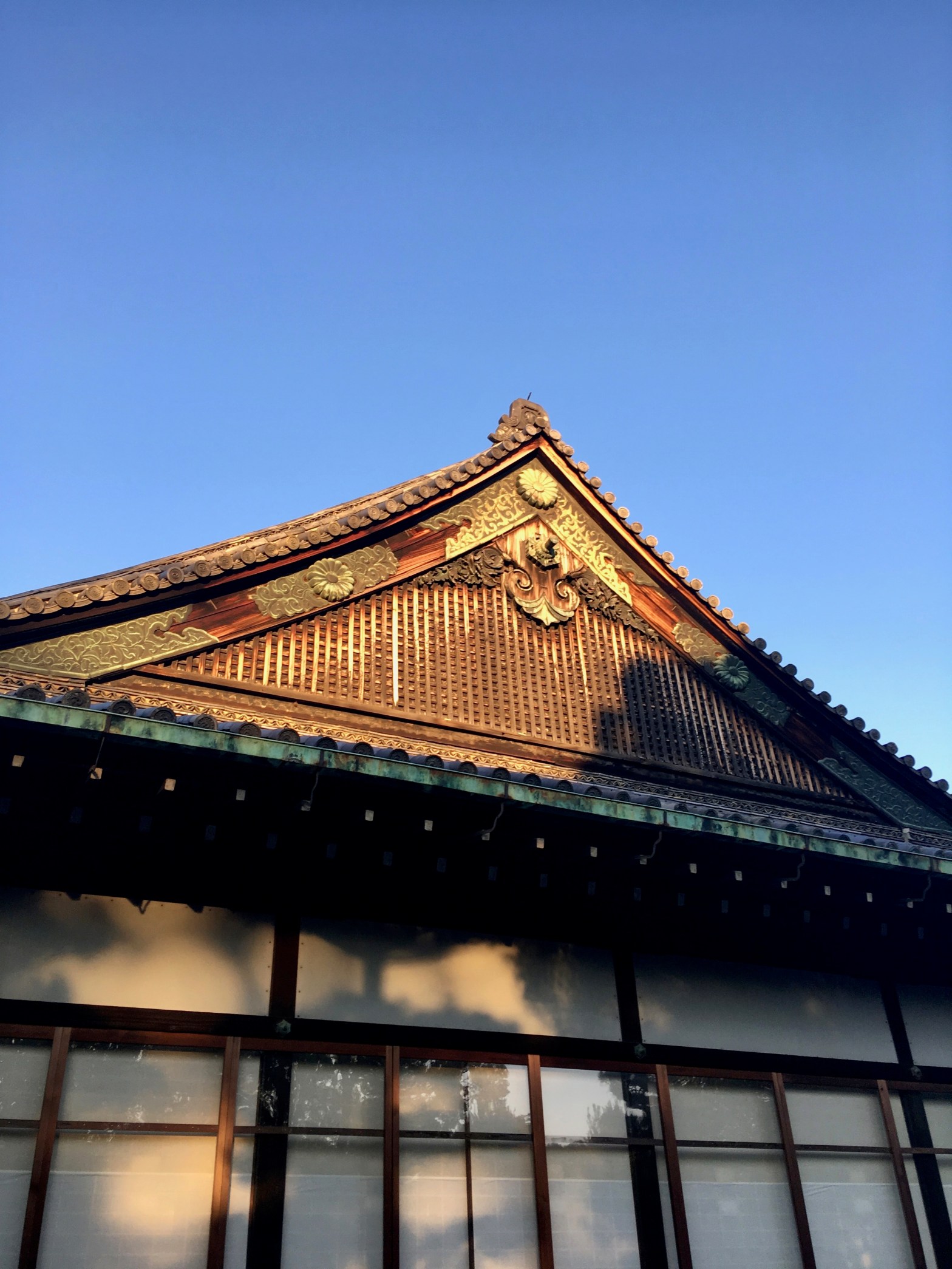The roof of Ninomaru-goten Palace