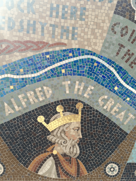 Mosaic at the King Alfred Dock