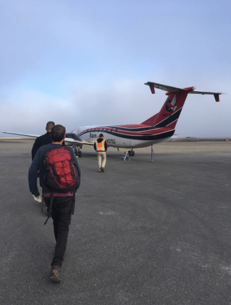 Heading onto our flight from Deadhorse