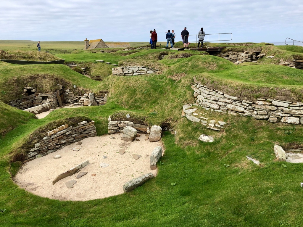 Some of the Neolithic houses at Skara Brae