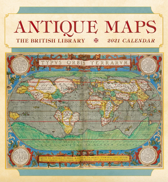 British Library antique maps wall calendar from Stanfords