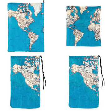 map clothes bags from Stanfords