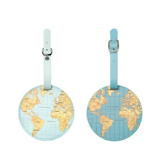 World luggage tag from Stanfords