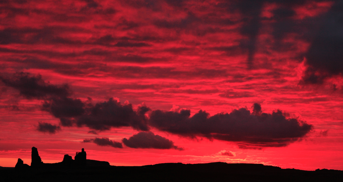 Jarlshof at sunset