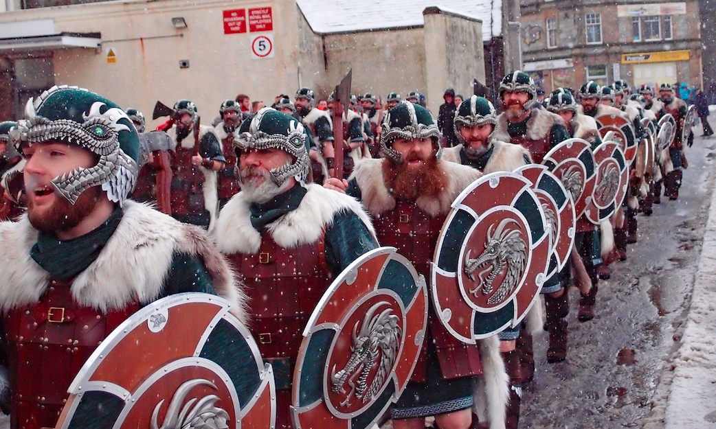 Men of the Jarls Squad at Up Helly Aa