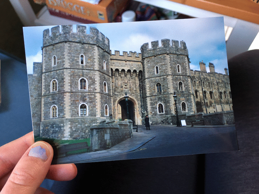 Gif showing Windsor Castle and Legoland windsor