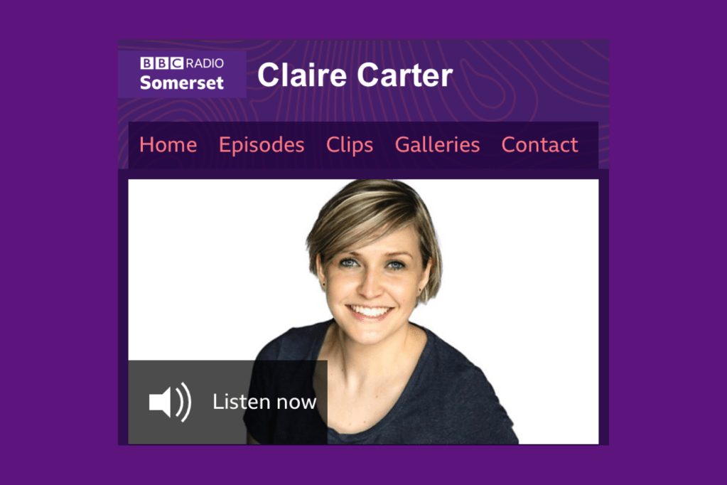 Claire Carter’s radio show 